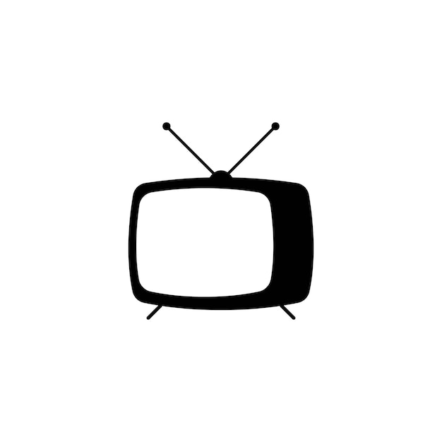 Logotipo de icono de tv e ilustración vectorial
