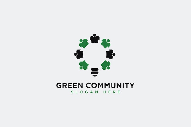 Logotipo y icono verde de la comunidad