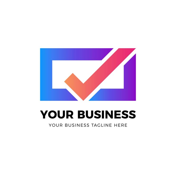 Vector logotipo del icono de verificación