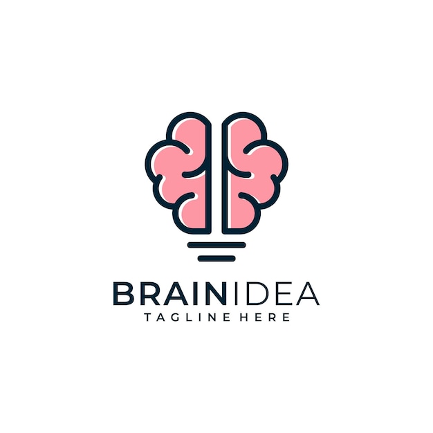 Logotipo de la idea del cerebro