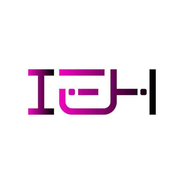 El logotipo de IEH es una tipografía abstracta, un diseño vectorial moderno y minimalista.