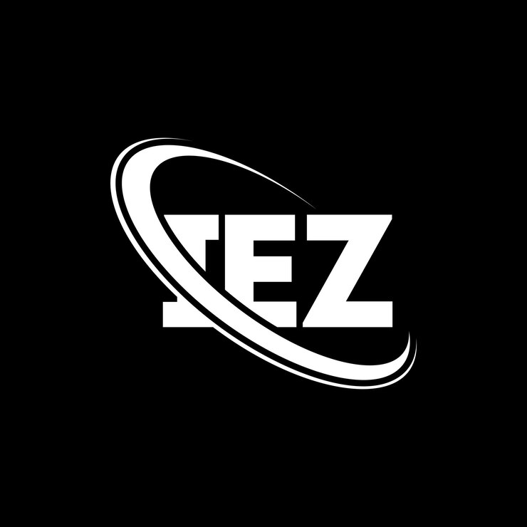 Vector logotipo de iez diseño de logotipo de letra iez iniciales logotipo iez vinculado con círculo y mayúscula logotipo de monograma iez tipografía para negocios tecnológicos y marca inmobiliaria