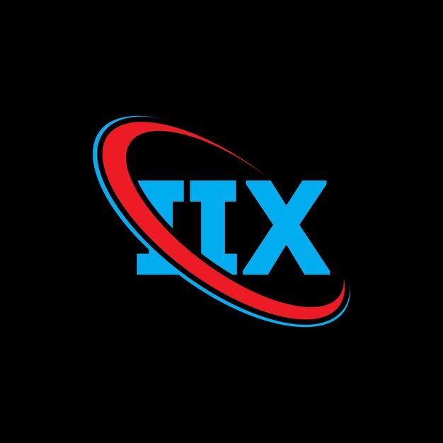 Logotipo IIX IIX letra IIX letra diseño del logotipo Iniciales logotipo IIX vinculado con círculo y mayúscula monograma logotipo IX tipografía para negocios de tecnología y marca inmobiliaria