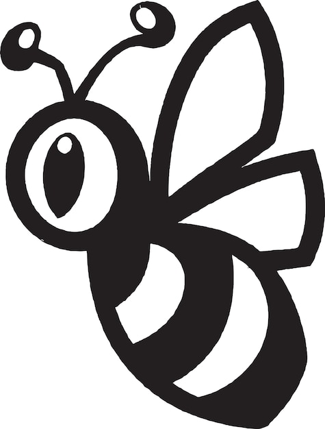 Logotipo de ilustración de abeja vintage