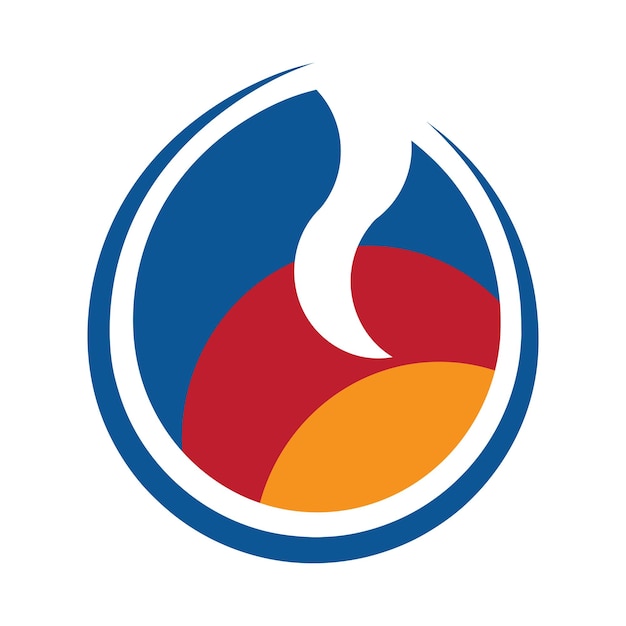 Logotipo de ilustración de aceite abstracto