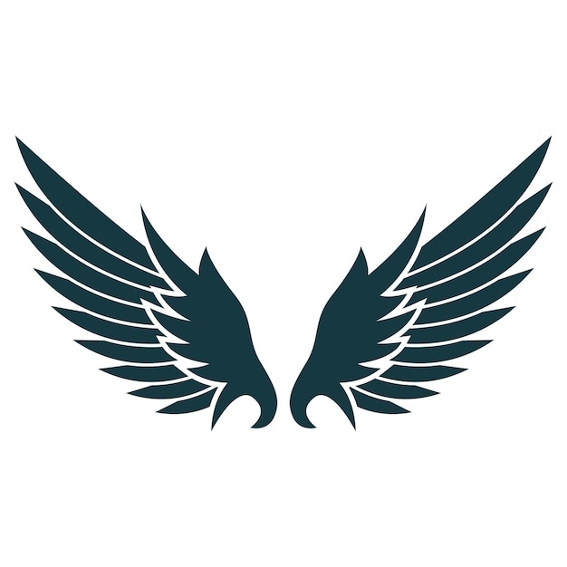 Logotipo de ilustración de alas de pájaro