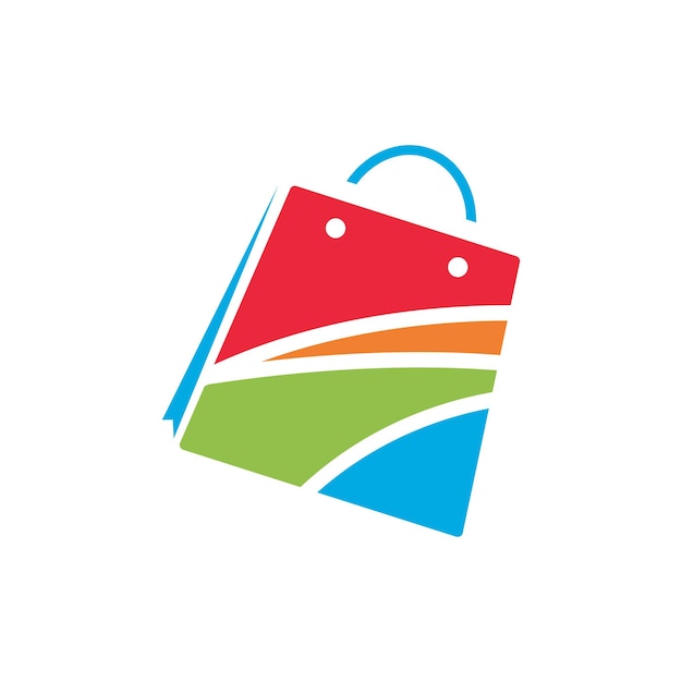 Logotipo de ilustración de bolsa de compras