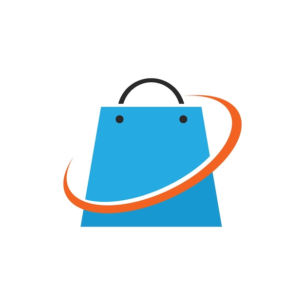 Logotipo de ilustración de bolsa de compras