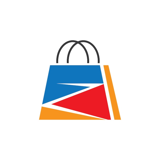 Logotipo de ilustración de bolsa de compras