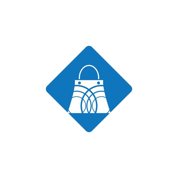 Logotipo de ilustración de bolsa de compras