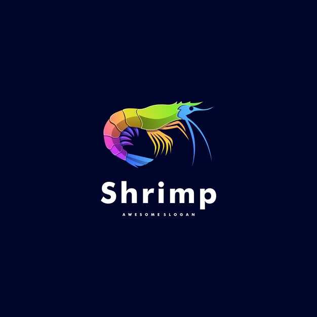 Logotipo Ilustración Camarones