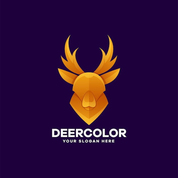 Vector logotipo de ilustración de ciervos