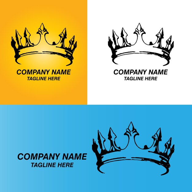 El logotipo de la ilustración de la corona