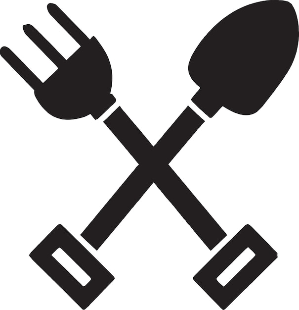 Logotipo de ilustración de cultivador manual perfecto para marcas de agricultura y jardinería orgánica