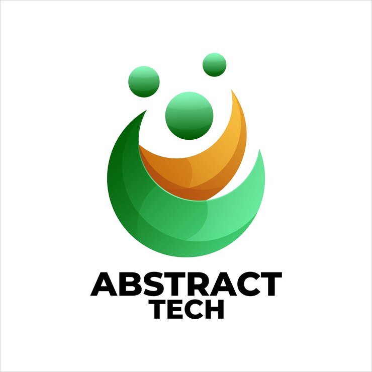 Vector logotipo de ilustración de degradado colorido moderno de círculo abstracto