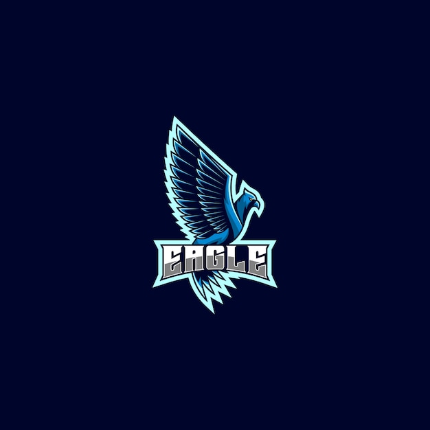 Logotipo ilustración eagle gaming