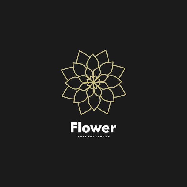 Logotipo Ilustración Flor