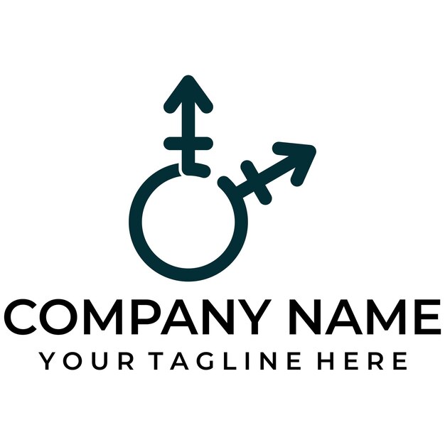 logotipo de ilustración de género