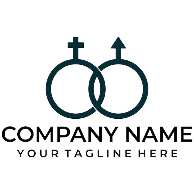 logotipo de ilustración de género