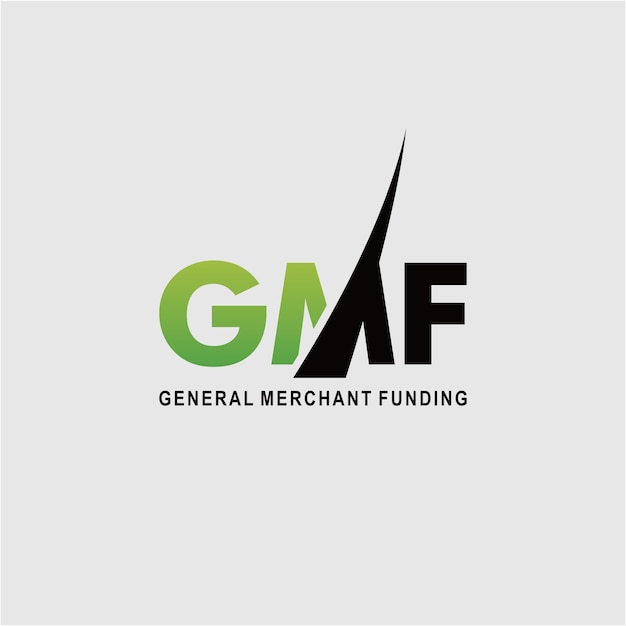 Logotipo ilustración letra gmf