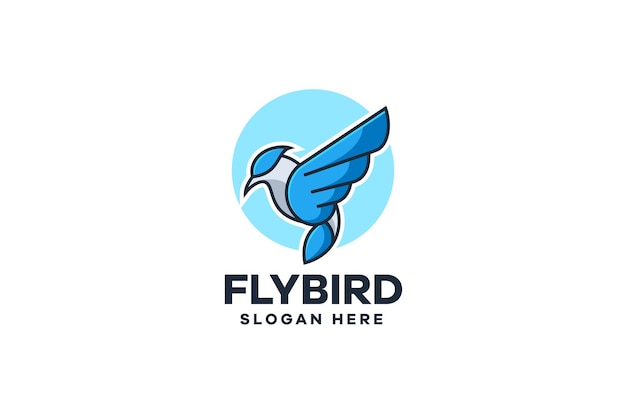 Logotipo de ilustración de pájaro