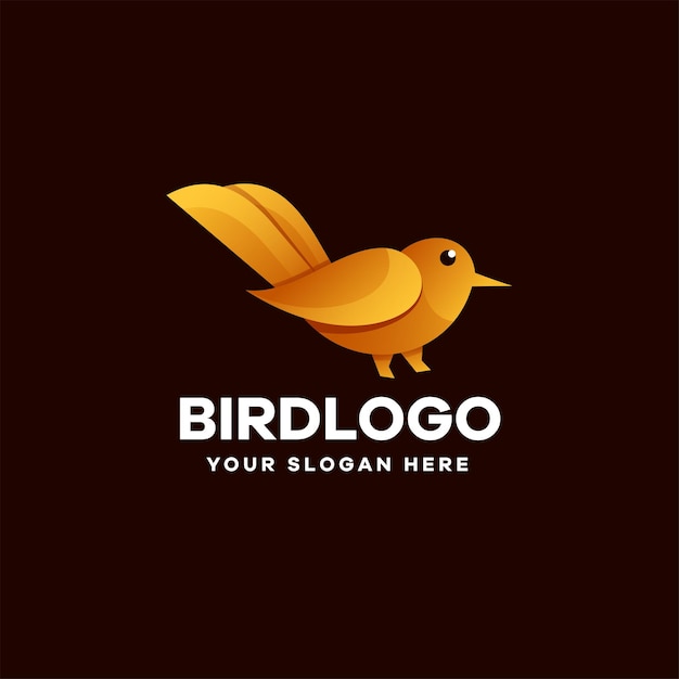 Logotipo de ilustración de pájaro