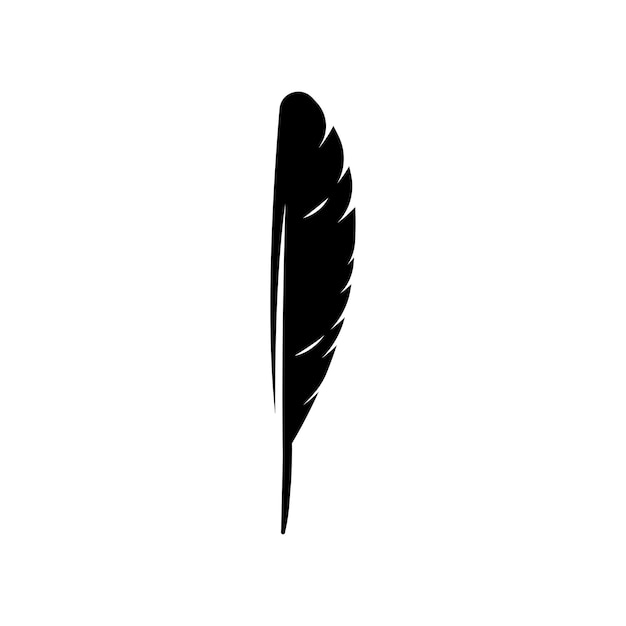 Vector logotipo de ilustración de plumas