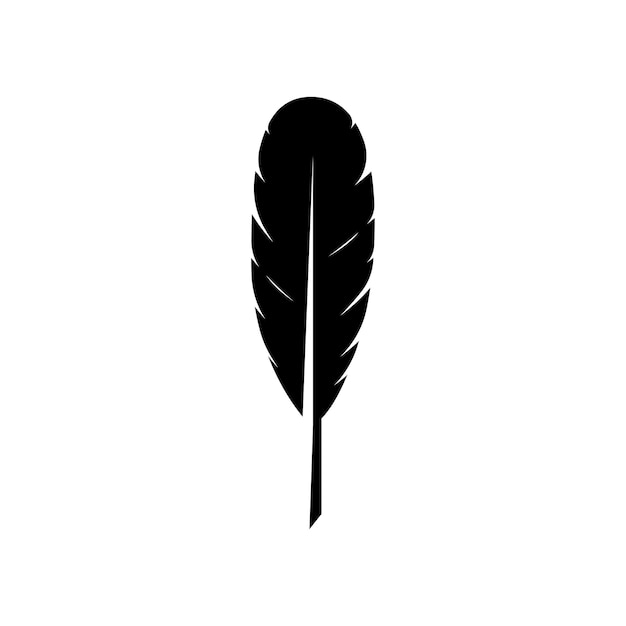 Logotipo de ilustración de plumas