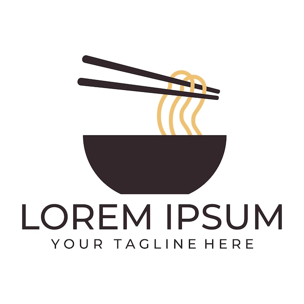 El logotipo de la ilustración de Ramen