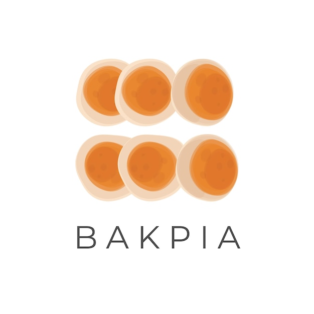 Vector logotipo de ilustración simple de bakpia pathok