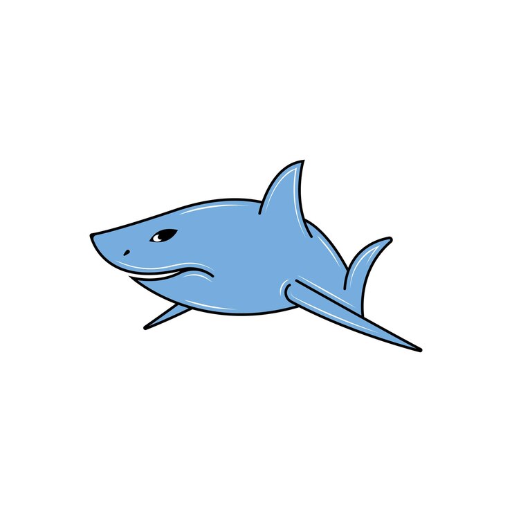 Vector logotipo de ilustración de tiburón