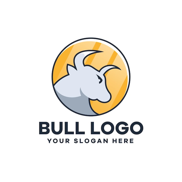 Logotipo de ilustración de toro