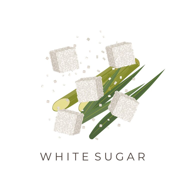 Vector logotipo de ilustración vectorial de cubo de azúcar o cubo de azucre blanco