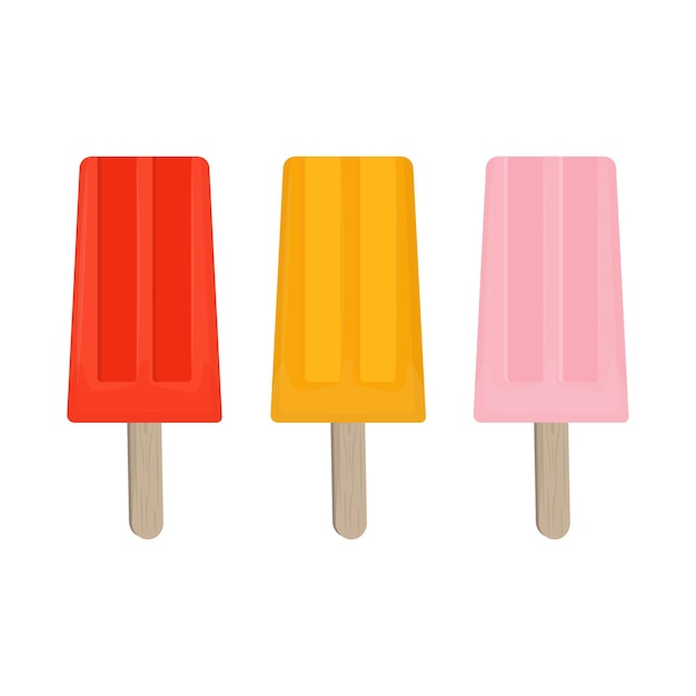 Logotipo de ilustración vectorial de paletas de verano