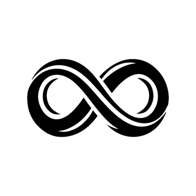 Logotipo de infinito de bucle sin fin Símbolo vectorial versátil que representa la eternidad y las ideas infinitas