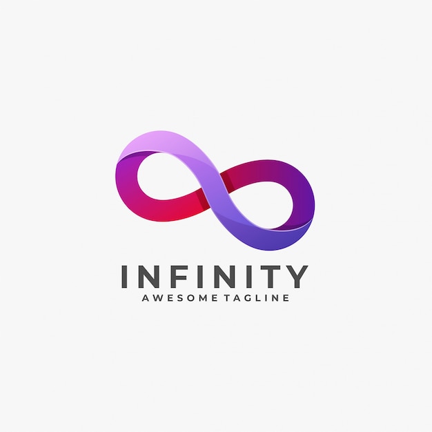 Logotipo de infinity colorful.