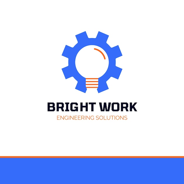 Logotipo de ingeniería dibujado a mano