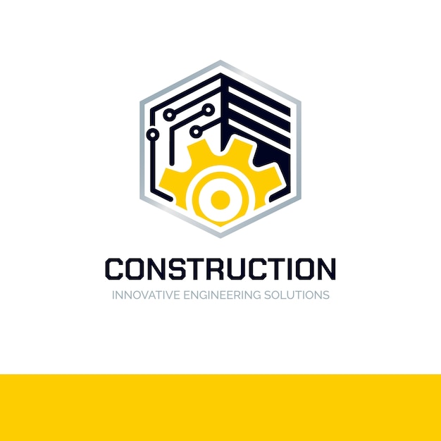 Logotipo de ingeniería dibujado a mano