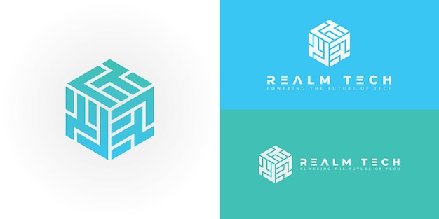 El logotipo ingeniosamente diseñado encarna de manera única las iniciales RT a través de un sorprendente hexágono geométrico