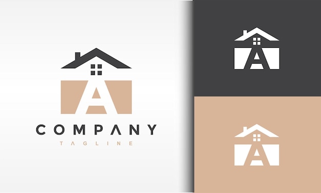 logotipo inicial de una casa