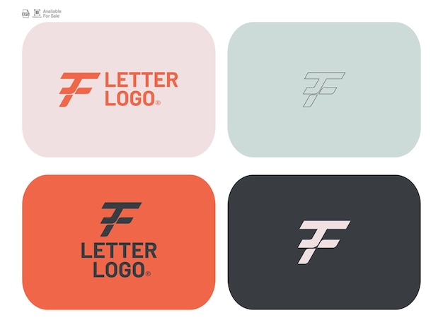 El logotipo inicial creativo de TF