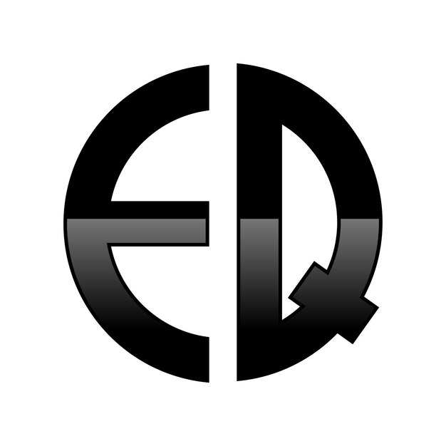 El logotipo inicial de EQ en forma de círculo