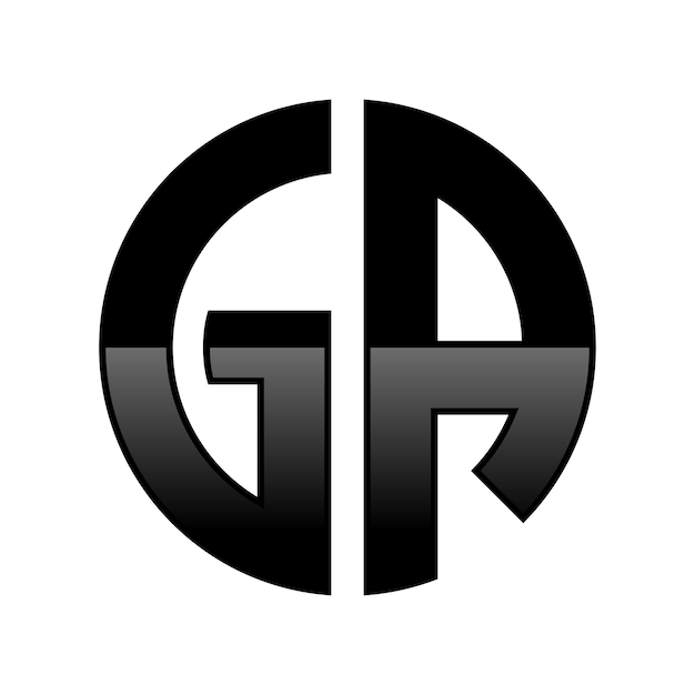 El logotipo inicial de GA en forma de círculo