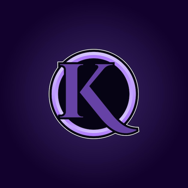 Vector el logotipo inicial k