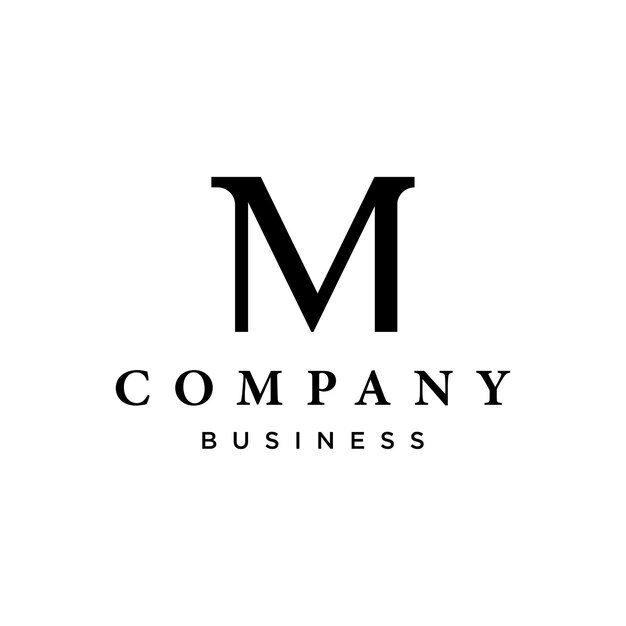 Logotipo inicial letra M monograma o geometría que es único moderno lujoso y elegante Logotipo para tarjeta de visita de marca de negocios y empresa