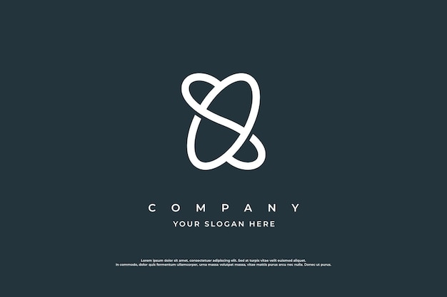 Logotipo inicial de la letra OS o plantilla vectorial de diseño del logotipo SO