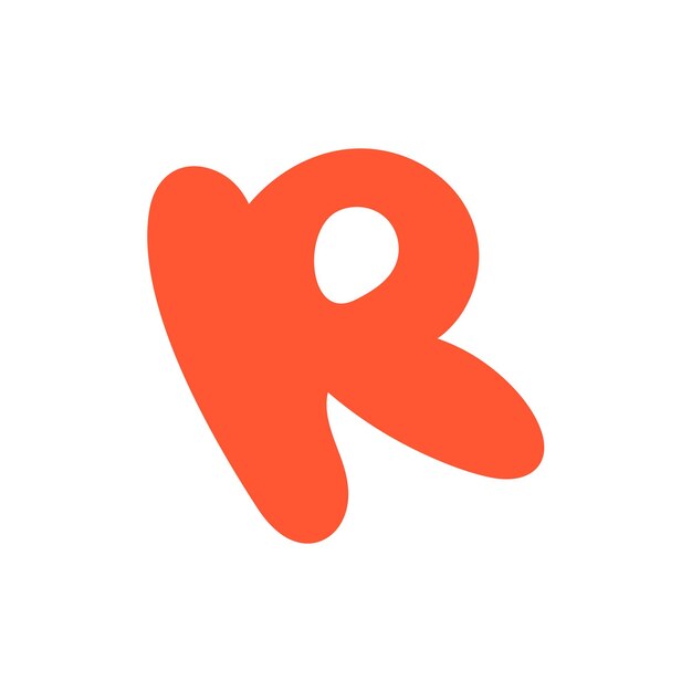 logotipo inicial de la letra R icono inicial de la empresa ilustración de fondo del logotipo del negocio