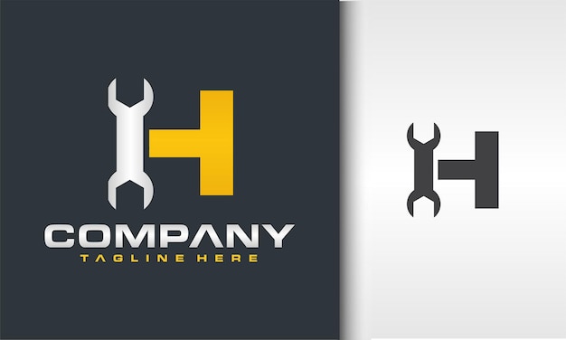 logotipo inicial de llave H