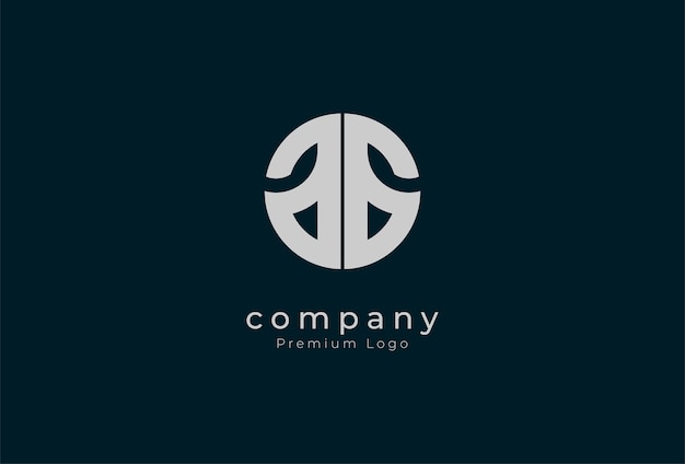 Logotipo inicial del monograma AG o AA, diseño elegante del logotipo de las letras A y G, ilustración vectorial