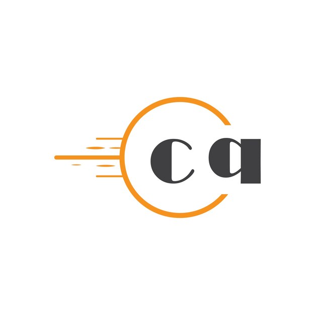 Logotipo inicial de monograma cq con diseño de estilo círculo